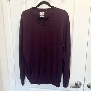 100% Merino Wool - Ben Sherman Sweater - Deep Purple
